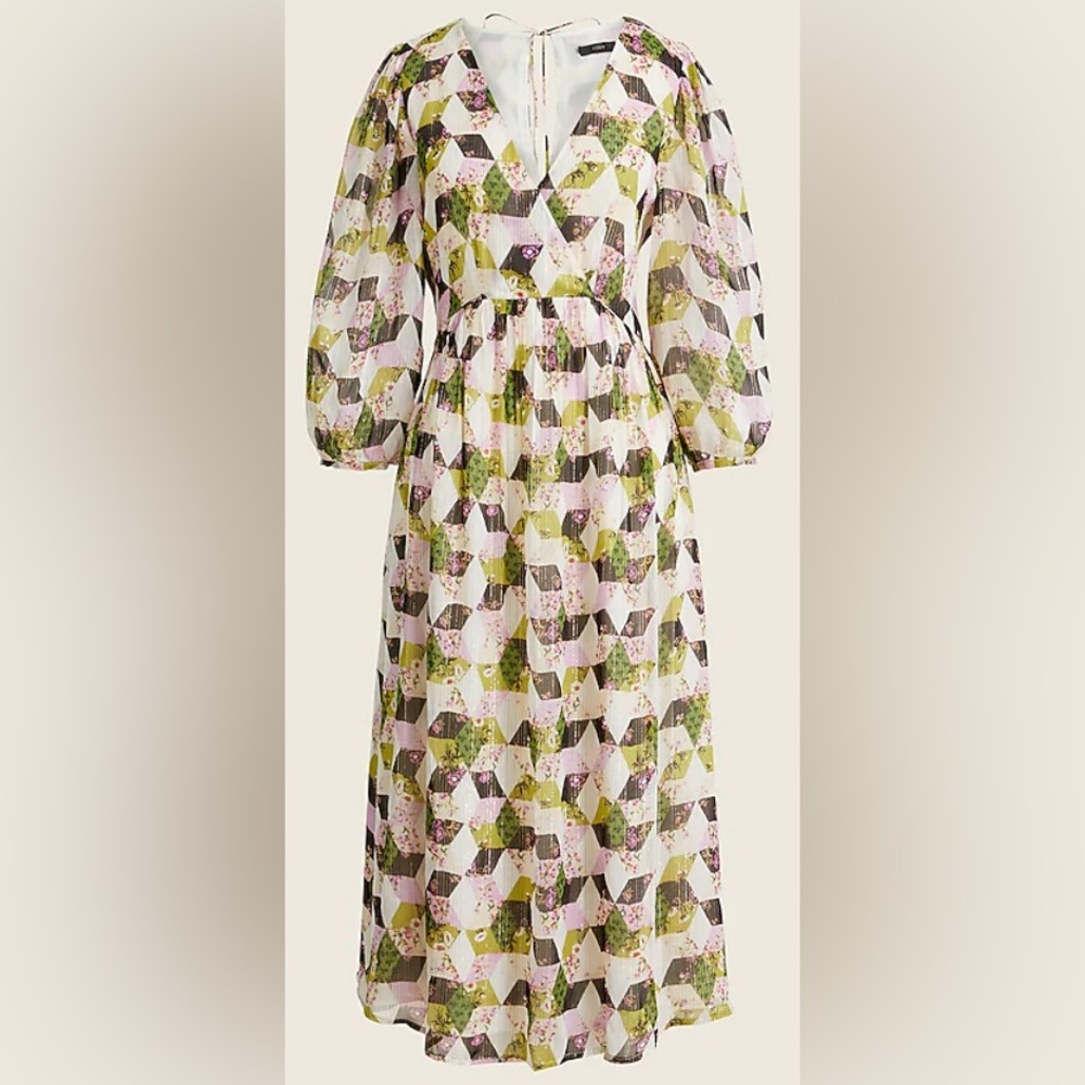JCrew Metallic Thread Dress